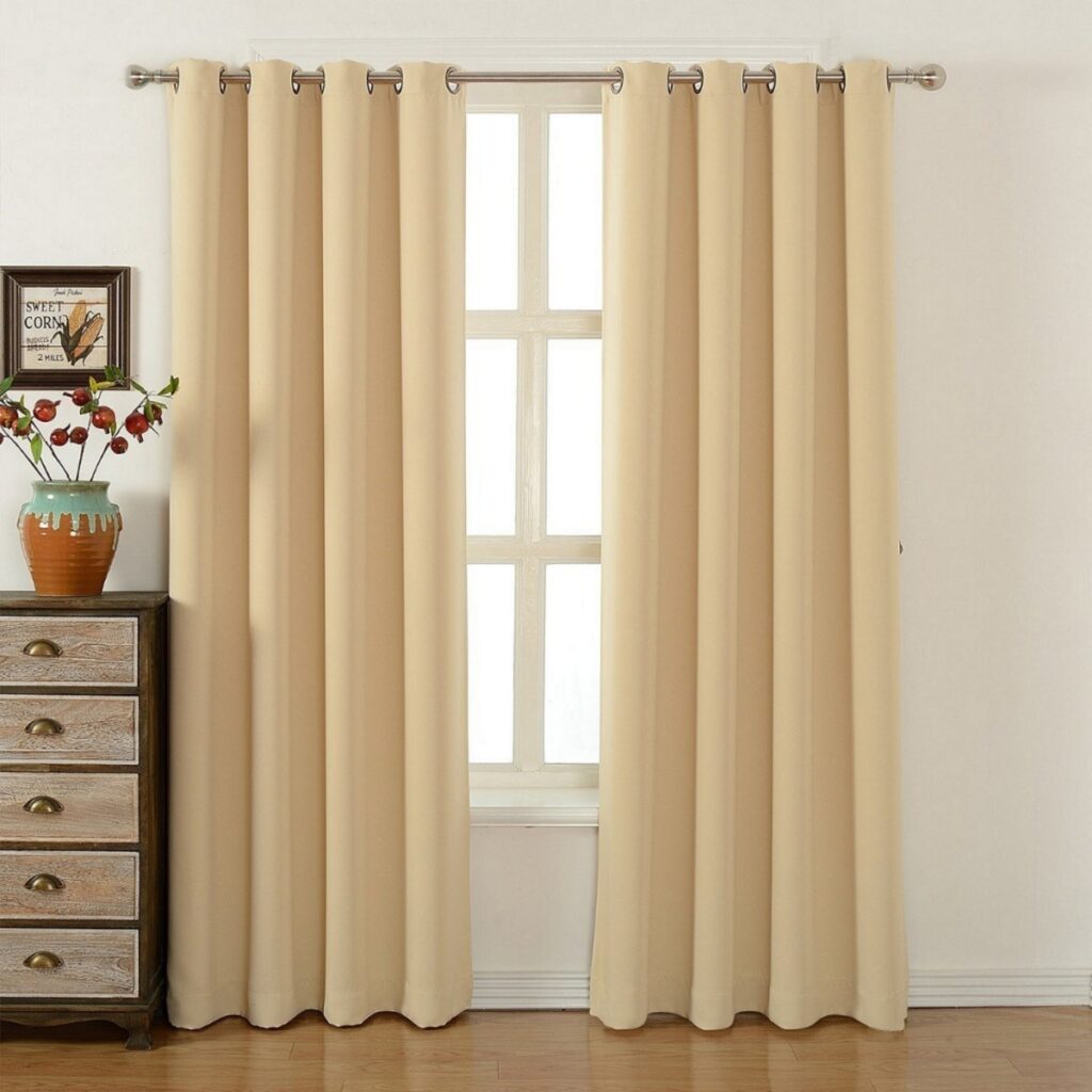 cortinas color marron claro
